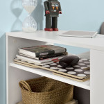 Шкафче на колелца подходящо за странична масичка на канапе, помощен рафт за офис бюро и др.
